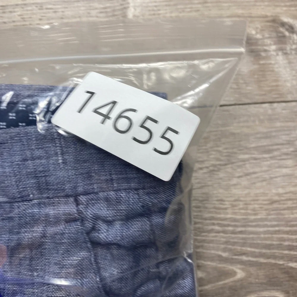 Murano Zac Linen Pants Mens 36x30 Blue Baird McNutt Classic Fit Summer Trousers